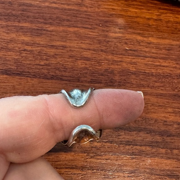 Sterling Silver 925 cuff ring - adjustable - Picture 3 of 4